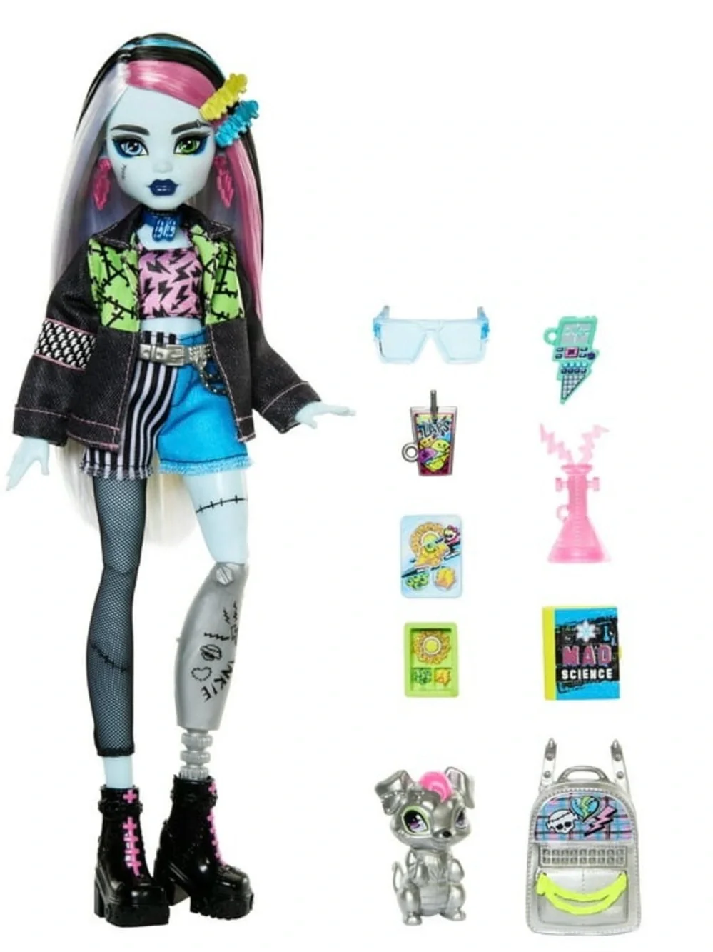 Monster High G3 Core Refresh Frankie Stein Fashion Doll with Pet Watzie NIB
